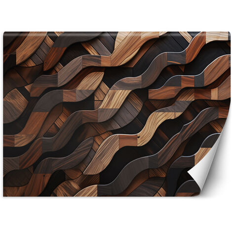 Wallpaper, Brown waves abstract 3D - 400x280