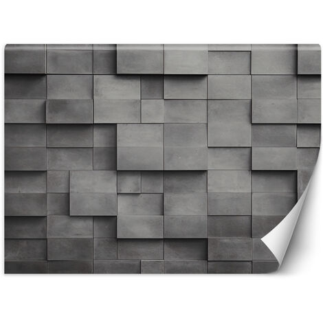 Wallpaper, Concrete cube wall 3D - 368x254