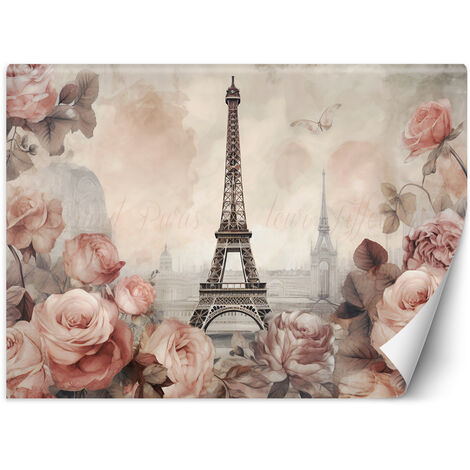 Wallpaper, Eiffel Tower Shabby Chic - 400x280