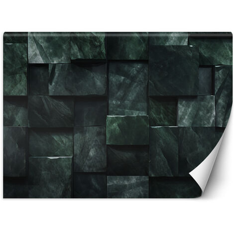 Wallpaper, Green cube wall 3D - 368x254