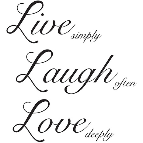 Wallpops Live Laugh Love Wall Quote