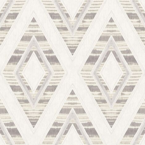 Wallquest Geometric Diamond Ombre Wallpaper Abstract Acrylic Coated Feature Wall