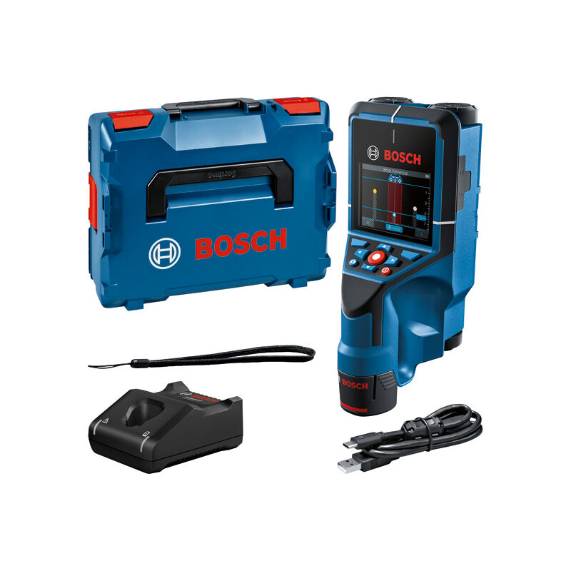 Appareil de localisation Wallscanner D-tect 200 c Bosch avec 1x 12V 2.0 Ah + chargeur