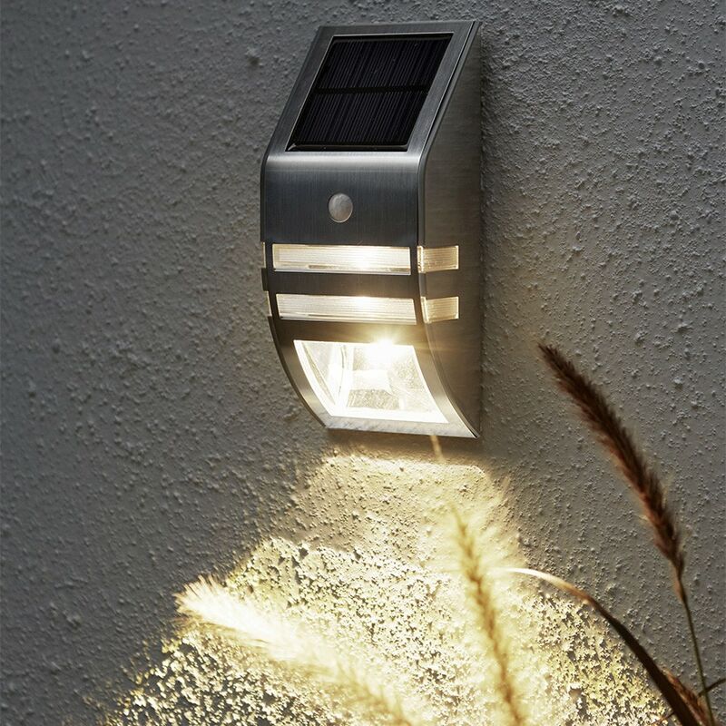 

Aplique de pared solar con detector de movimiento