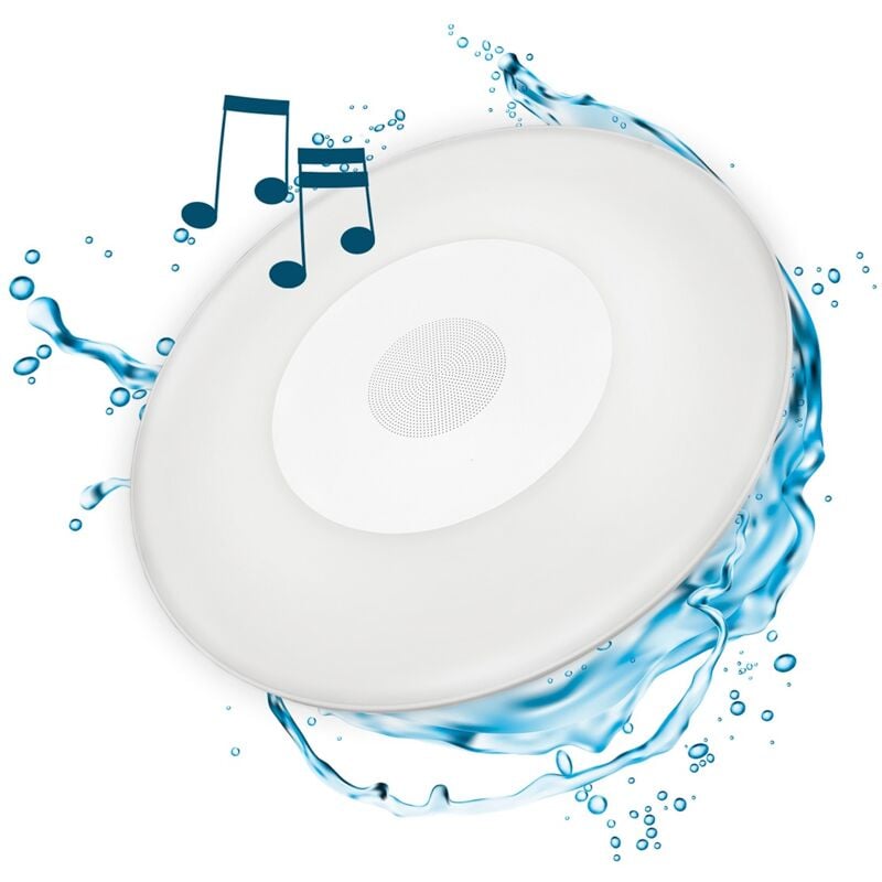 Wally play Lampe sans fil avec haut-parleur et batterie rechargeable. Lumière led rvb. Fabriquée en Espagne