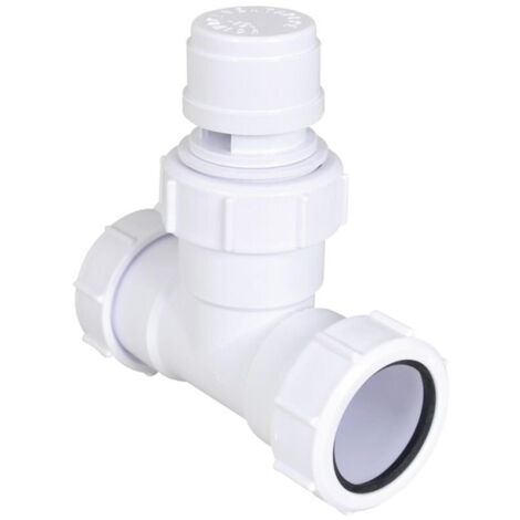 Walraven Mcalpine aérateur ventapipe jr avec pièce en t 40 mm blanc