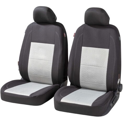 Walser Autositzbezug Avignon Vordersitze Collection Premium silber-schwarz Sitzbezug