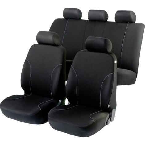 Walser Autositzbezug Basic Allessandro Komplett-Set schwarz Sitzbezug