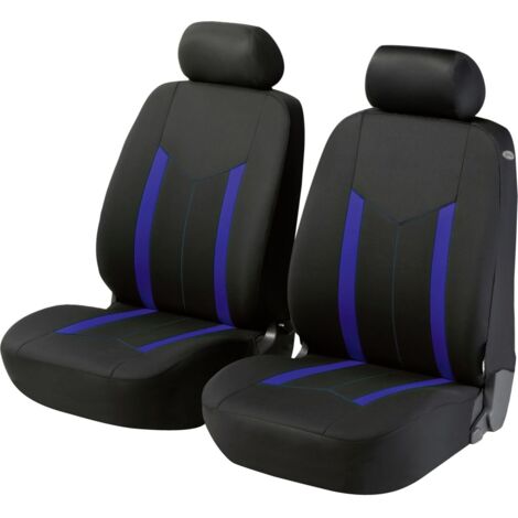 Walser Autositzbezug Basic Hastings Vordersitze schwarz blau Sitzbezug