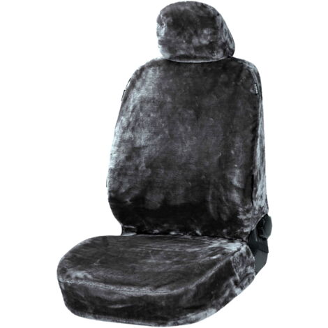 Walser Autositzbezug Kunstfell Teddy anthrazit Autositzbezug Schonbezug Bezug