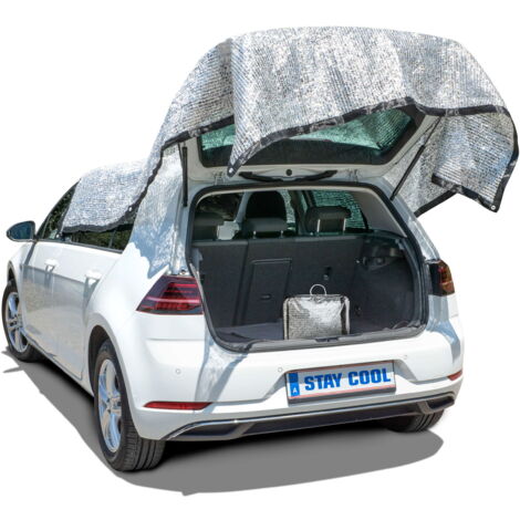 Walser – Filet de protection solaire 3x4 m – Aluminium tissé pour circulation d'air – Protection UV pour habitacle – Œillets de fixation
