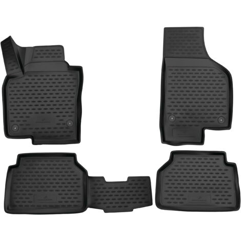 Walser – Tapis en caoutchouc XTR pour VW Tiguan I (5N) 2007-2018 – Résistant aux intempéries – Fixations d'origine – Nettoyage facile