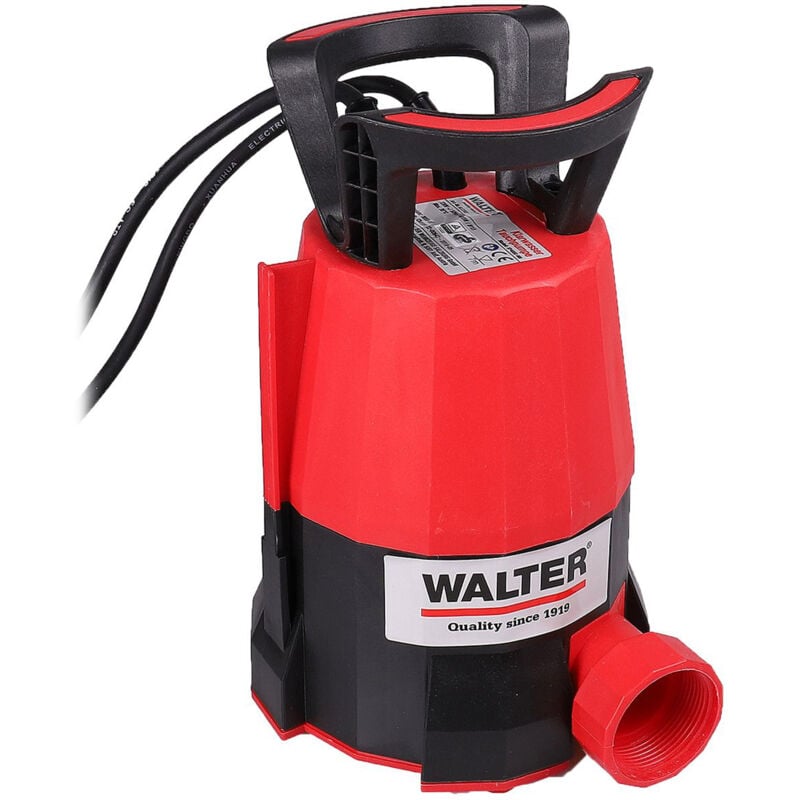 Walter Werkzeuge - walter Pompe à eau claire submersible 'extra plate' 400 w - 612362