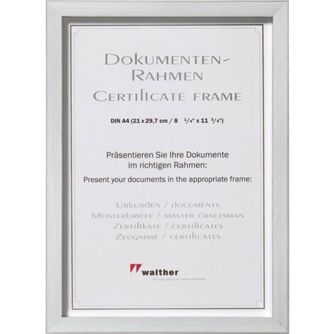 Walther Construction 21x29,7 Kunststoff silber DIN A4 JK130S
