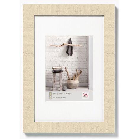 walther cornice design bianco crema 40 x 60 cm con passe-partout, Cornice Home in legno HO460W