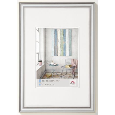 walther design argento 50 x 60 cm Cornice in plastica Trendstyle KP060S