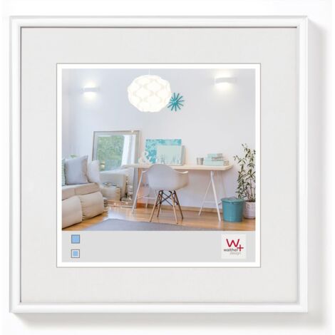 walther design cornice bianca 20 x 20 cm Nuovo stile di vita Cornice in plastica KV220W