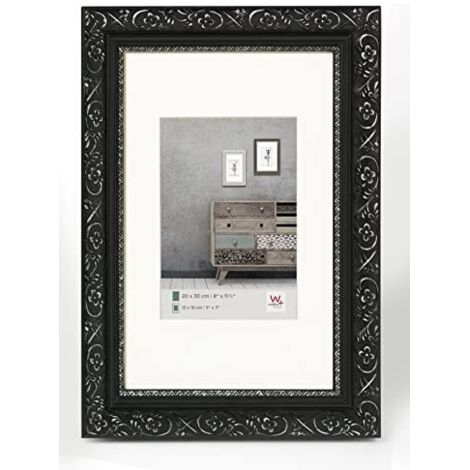 Walther Design CR040B Barock, Holzrahmen, schwarz, 30 x 40 cm