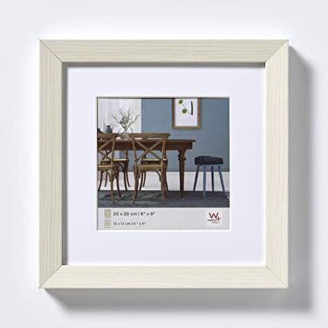 Walther Design EF330W Fiorito, Holzrahmen 30x30 cm, weiß