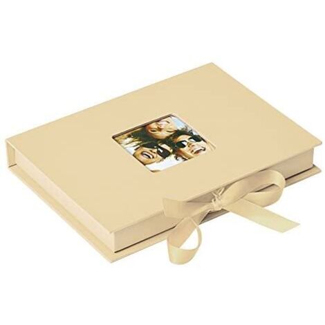Walther Design FB-112-H Lustige Fotobox für 70 Fotos im Format 10 x 15 cm, cremefarben