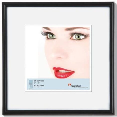 Walther Design Galeria cadre photo plastique noir 20x20 cm