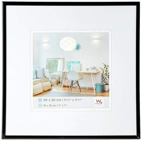 Walther Design KV010D New Lifestyle, cornice in plastica, 10 x 10 cm, acciaio, confezione da 1