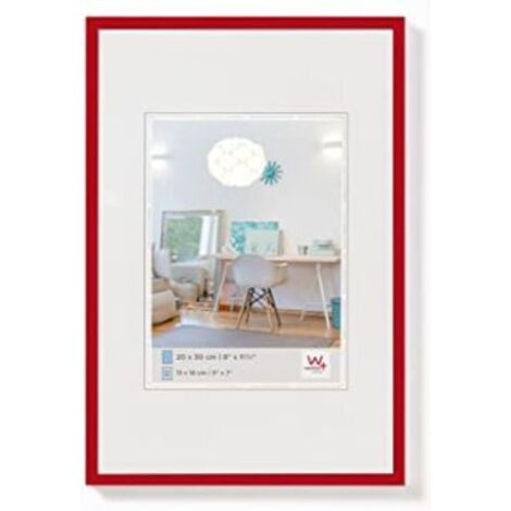 Walther Design KV040R New Lifestyle, Kunststoffrahmen, 30 x 40 cm, rot, Packung mit 1 Stück