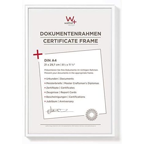 Walther Design KV130W New Lifestyle, Kunststoffrahmen, 21 x 29,7 cm, Weiß, 1er-Pack