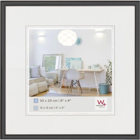 walther-design KV220B cadre photo noir 20 x 20 cm