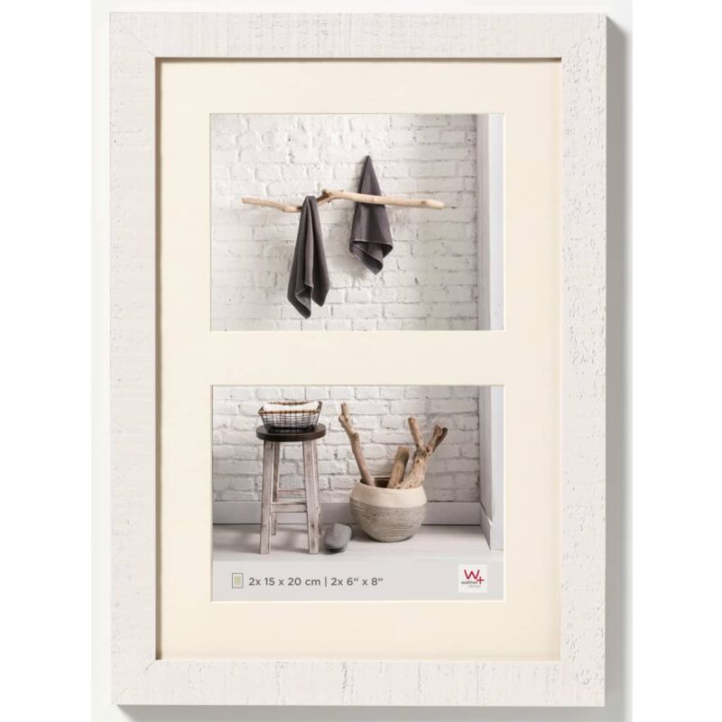 

Walther Design Marco de fotos Home blanco polar 2x15x20 cm - Blanco