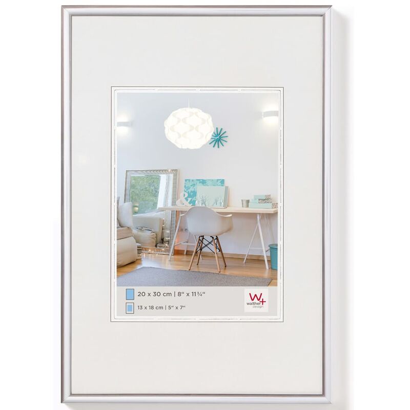 

Walther Design Marco de fotos New Lifestyle plateado 40x60 cm - Plateado