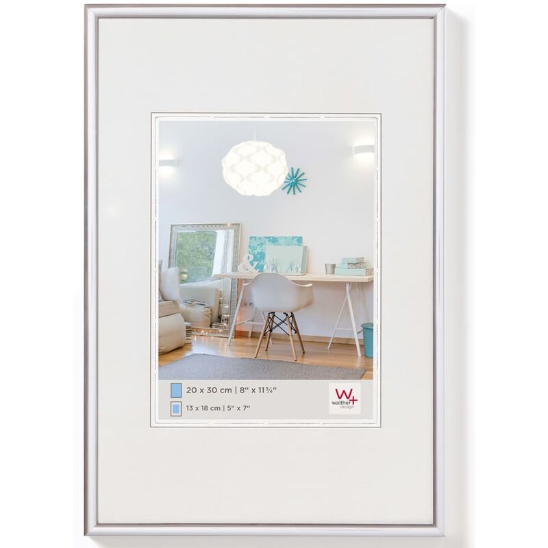 

Walther Design Marco de fotos New Lifestyle plateado 60x90 cm - Plateado