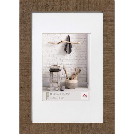walther design marrone 10 x 15 cm con passe-partout, Cornice in legno per la casa HO015P