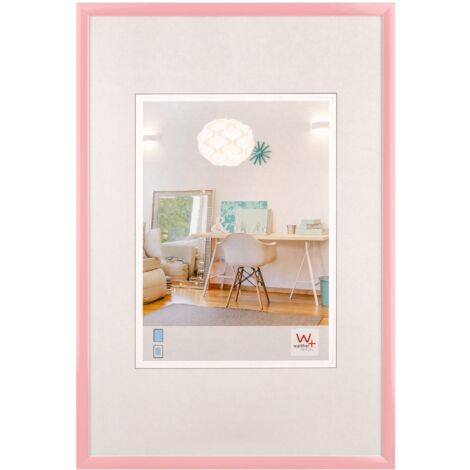 walther design New Lifestyle KV015Q - Cornice in materiale plastico, 10 x 15 cm, rosa