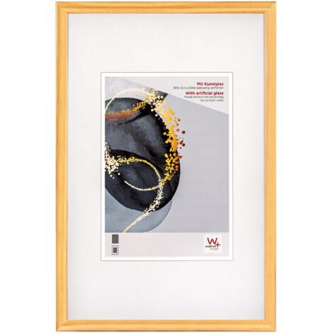 walther design Select HSX318H Rahmen de Fotos de Holz with Acrylglas de 13 x 18 cm, natur