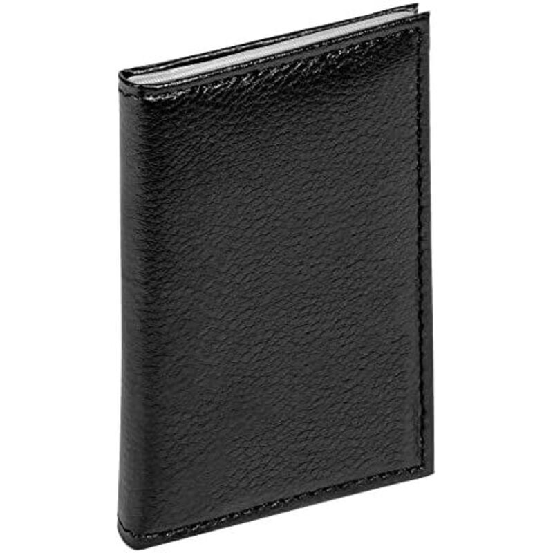 Tui en cuir pour cartes bancaires, 9,8x6,7 cm, noir