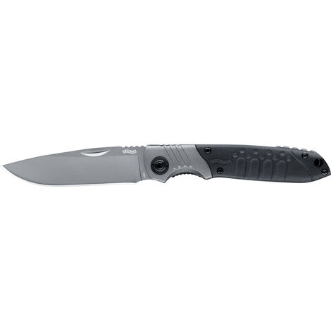 Walther Every Day Knife 5.0775 Arbeitsmesser mit Holster, mit Clip  Schwarz, Silber