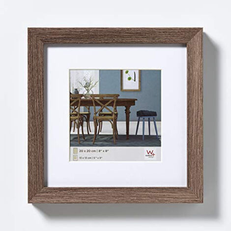Walther Fiorito nussbaum 30x30 Holz inkl. Passepartout EF330N Wandrahmen