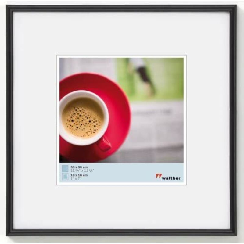 Walther, galeria, cadre en plastique, kb440h, 40x40 cm, noir