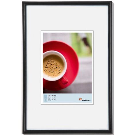 Walther KB070H Galeria, Cornice in plastica 50 x 70 cm, colore nero