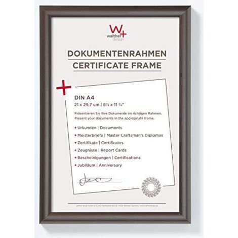 Walther Trendstyle Cornice Portafoto 21x297cm in Plastica Acciaio DIN A4