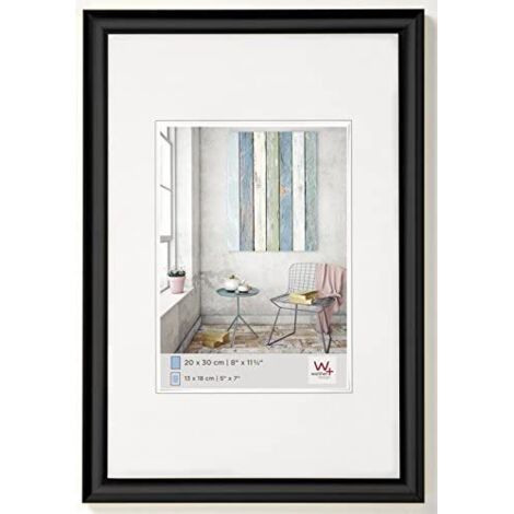 Walther Trendstyle Cornice Portafoto 30x45cm in Plastica Nero