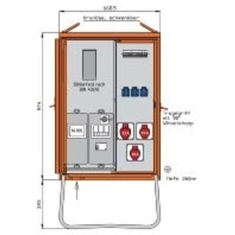 Walther Werke Anschlussverteilerschrank 22kVA m.Zählerplatz WAV0100R1