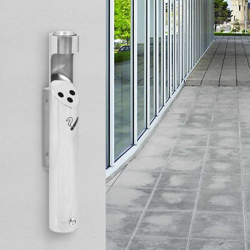 Wand-aschenbecher Edelstahl Vidaxl