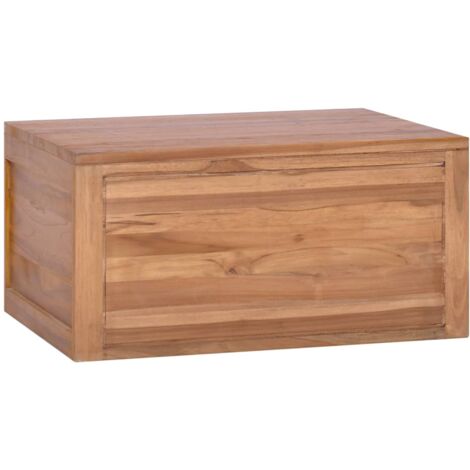 Wand-Badschrank 60x45x30 cm Teak Massivholz vidaXL