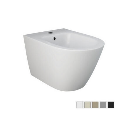 Wand-Bidet mit verdeckter Befestigung – Mattgrau