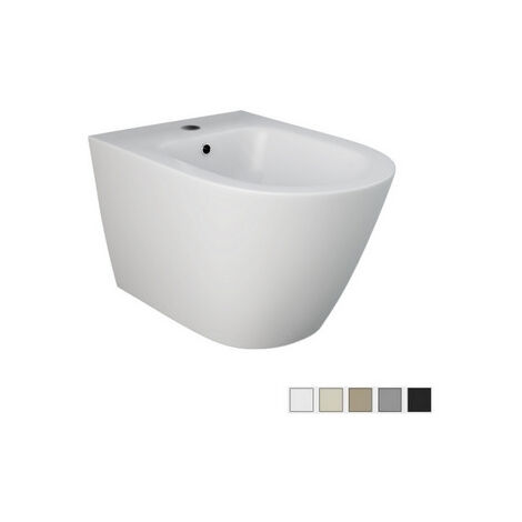 Wand-Bidet mit verdeckter Befestigung – Mattgrau