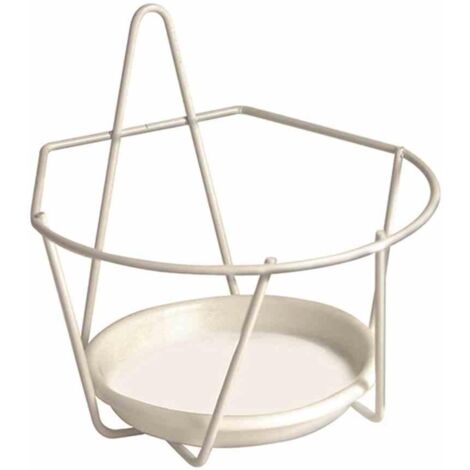 JARDIFER Wand-Blumentopfhalter Ø 16 cm, weiß