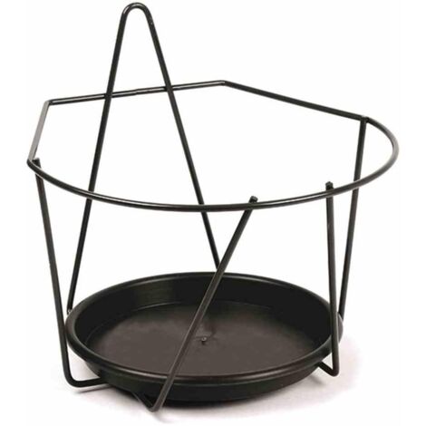 Wand-Blumentopfhalter Ø 22 cm, schwarz