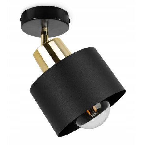 WAND-DECKENLEUCHTE, SCHWARZE LED-LAMPE